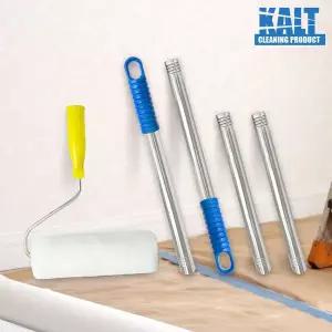 [월드크린]칼트 겸용 페인트 롤러 9호 + 이지 연장 스텐 롤러대 4단 1.1m 로라 연결 장대