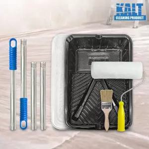 [월드크린]칼트 이지 페인트 대 4단 연장 롤러대 4종 키트 페인팅 트레이 세트 로라대 연결