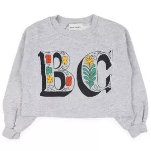 [보보쇼즈] 키즈 스프링 레터 맨투맨(그레이) B126AC045 041