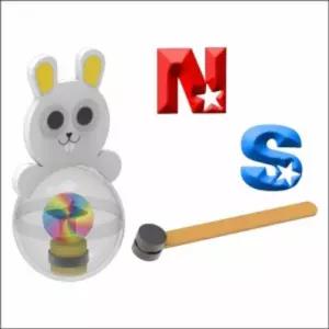 자석의 성질 무게중심 토끼 오뚝이(일반형)-5인용