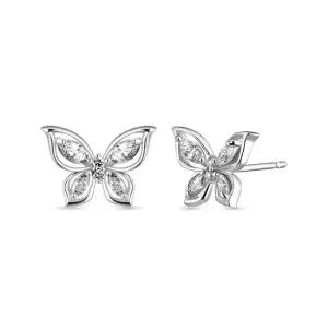 18k 델라 아이레 나비 귀걸이 랩 다이아몬드)