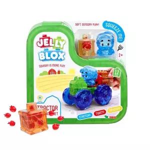젤리블록스 트랙터 세트 말랑말랑 젤리 블록 목욕 물놀이 장난감 만들기 조립 선물