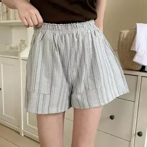 [신상오픈런]|KMP95B9|여성 스트라이프 반바지 이지 리조트 여름 바캉스 패션