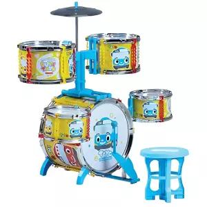 4살아들 의자포함 대형드럼 심벌즈 세트 유아 교육완구 두돌아기 돌선물