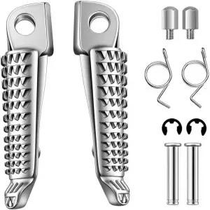 카와사키 닌자 ZX6R ZX10R 650R Z750 ER-6N ER-6F KLE650 2003-2013 알루미늄 라이더 풋레스트 2팩 핀 클립