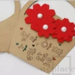 위플레이스 카네이션 카드만들기 (10개) 어버이카네이션 부모님선물