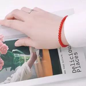 [실버문]F39 열정을 품은 레드 홍마노 행운 팔찌