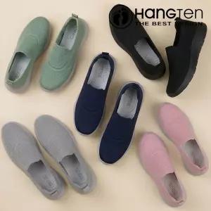 [행텐] 남녀공용 슬립온 운동화 경량 니트 메쉬 워킹화 편한신발 데일리 스니커즈