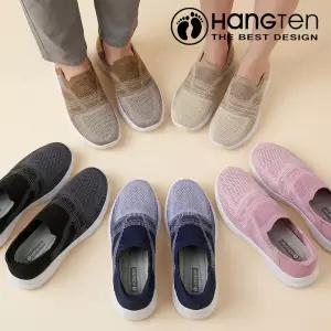 [행텐] 이지핏 남녀공용 니트 슬립온 운동화 경량 메쉬 통기성 편한신발 데일리 워킹화 스니커즈