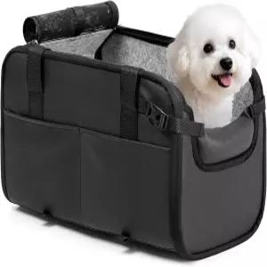 센터 콘솔용 YUDODO 대형 반려견 카시트(폭 9.5인치) 10-18파운드 미끄럼 방지 강아지 고양이 여행용