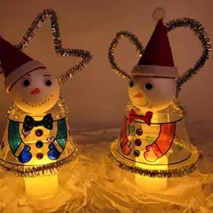 4인용 귀여운 눈사람 장식등만들기 어린이집 겨울학습 색칠공부 방과후 수면등 창체