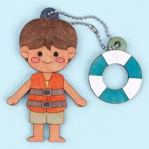 4인세트 귀여운 생존수영 가방걸이 키링만들기 여름방학 초등 3학년 돌봄 미술활동