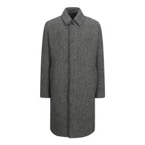 [롯데백화점]Fahrenheit 24FW 파렌하이트 울혼방 헤링본 히든버튼 롱코트 (FJLAX7337)