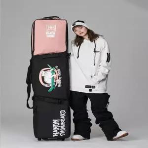 스노우보드 가방 휠 여행 배낭 수화물 대형 여행용