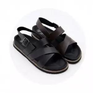 남성용 가죽 샌들 슬리퍼 아쿠아 여름용 발편한 남자 여름