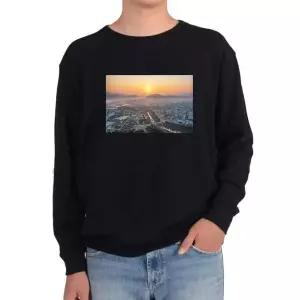 기모맨투맨 일출 도시풍경 새벽종 울렸네 새아침이 열렸네그림