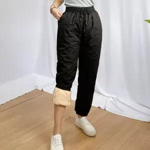 여성 방한 패딩 기모 조거 밴딩 작업복 등산복 바지 pali 배기팬츠 겨울 트레이닝 슬랙스 카고