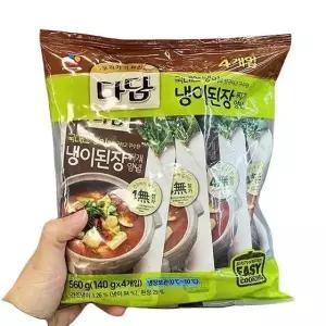 CJ 다담 냉이된장찌개양념 140gx4 x 1개 a49159