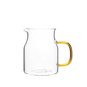 컬러손잡이 내열유리컵 포트 주전자 피쳐물병 저그