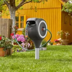 가데나 스탠드 호스 자동릴 15m 정원 가든 마당 텃밭 호스 물 주기 뿌리기 코스트코