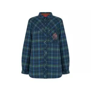 [크로커다일 레이디] 체크 풀오픈 셔츠_CLDWBL202