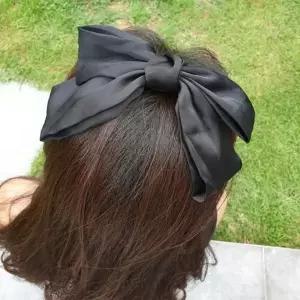 [하프클럽/]여성 공단 왕리본 머리띠