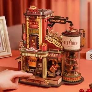 로라이프 로보타임 선물공장 DIY 우드 3D 조립 EAB01 미니어처