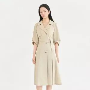 [케네스레이디][BYLYNN]드리즐 트렌치 원피스 EWOPPI0100