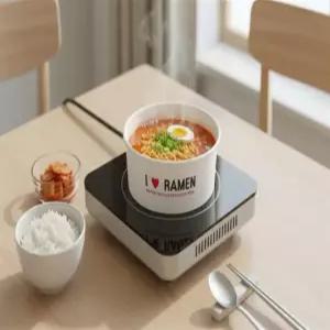 아이러브 한강라면용기 인덕션 종이용기 라면그릇 1박스 50개