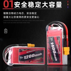 RC 드론 FPV 레이싱 쿼드콥터용 4S 고용량 14.8V 22.2V 150C LiPo 배터리