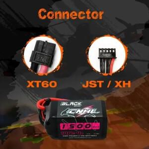2PCS CNHL 4S 14.8V 리포 배터리 1100mAh XT60 플러그 FPV 비행기 드론 쿼드콥터 취미용
