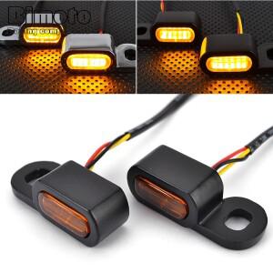 바이크 오토바이 미니 소형 LED 회전 신호 조명 핸들 바 깜박이 표시 등 할리 데이비슨 여행 액세서리