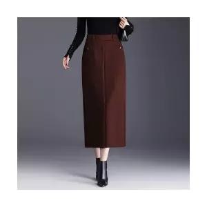 여자 데일리 H라인 스커트 일자 힙업 가을 롱 정장 트임 원턱 SPO마켓3