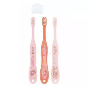 [RIZPICK]스케이터 어린이칫솔 마이멜로디 아동용 칫솔 3P세트 (캡포함) STEP2