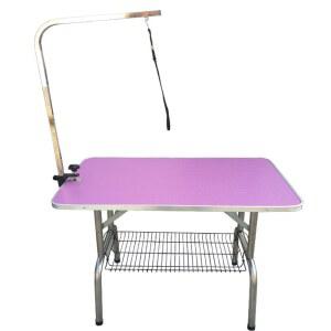 리프트 다이 강아지 높이조절 Pink 미용의자 업소용 반려견 애견미용의자 애견미용 높낮이