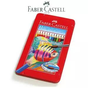 파버카스텔 UB27SW41 수채색연필(빨간틴) 12색 - 46183