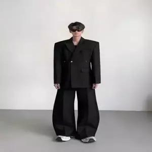 블랙 캐주얼 남사친 봄가을 입체 트렌디 자켓 정장 프렌치 재킷 패드 젠3