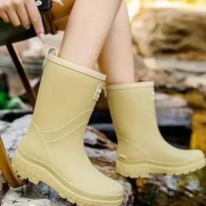 [라일리] Rly 여성 부츠 여성 여름 부츠 장마용 짧은 신발 방