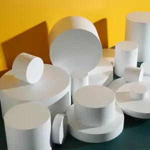 대형 단상 받침대 둥근 진열대 조각 인테리어 피규어 장식