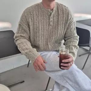 [맨즈해시태그] 남자헨리넥니트 남자꽈배기니트