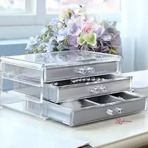 쥬얼리보관함 트레이 아크릴 보석함 3단 악세사리 케이스 반지 귀걸이 서랍형 목걸이 주얼리opq548