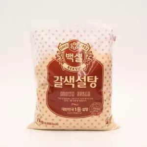 감리로운 단맛 백설 황설탕 1kg 식자재 식당재료 당류 가공식품 양념 설탕 사탕수수