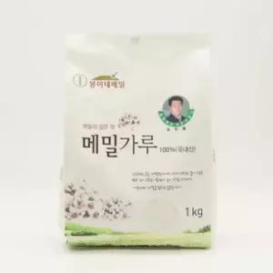 메밀의 깊은 맛 봉평 메밀가루 1kg 식자재 식료품 가공식품 메밀가루 메밀 부침 국수 만두