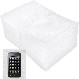 버블 파우치 랩백 8인치 x 10인치, 이중 벽 두께 충격 방지 버블백 30개, 투명 아웃백 보호 파우치, 이동, 배송 및 포장용 쿠션백