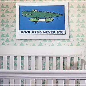 그림 벽장식 가림천 아이방 S 아기악어 패브릭 포스터 JWE52825