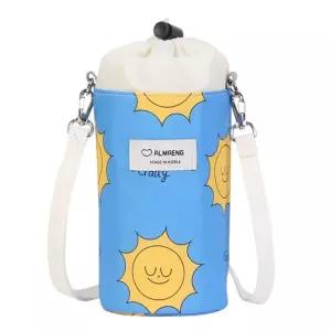 물병 파우치 블루/등산/주머니/텀블러/케이스/커버/숄더백/망사/보온/가방/크로스백/보냉/물통/캐리어/보틀