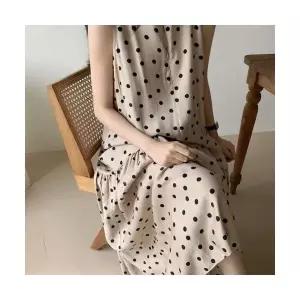 EAMT 여자 민소매 원피스 해변 바캉스룩 사이즈트 롱 엘레강스 루즈핏 EUNG1