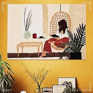 대형 휴식 L 소녀 포스터 패브릭 ZWC31CB1