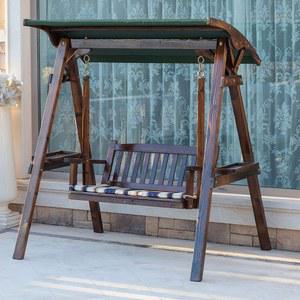 흔들의자 카페 테라스 벤치 체어 실외 발코니 흔들 커피 나무 스윙벤치 가정용 전원주택