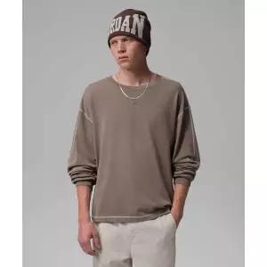 ㅇ매장정품ㅇ 나이키 NIKE 조던 플라이트 헤비웨이트 긴소매 탑 M - 올리브 그레이:세일:올리브 그레이 IF1